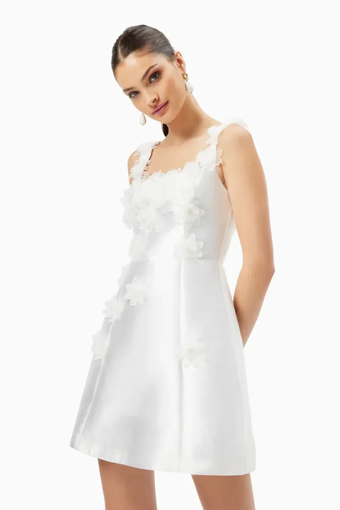 Elliatt Elder Dress White Size 6 for rent on The Volte - main image