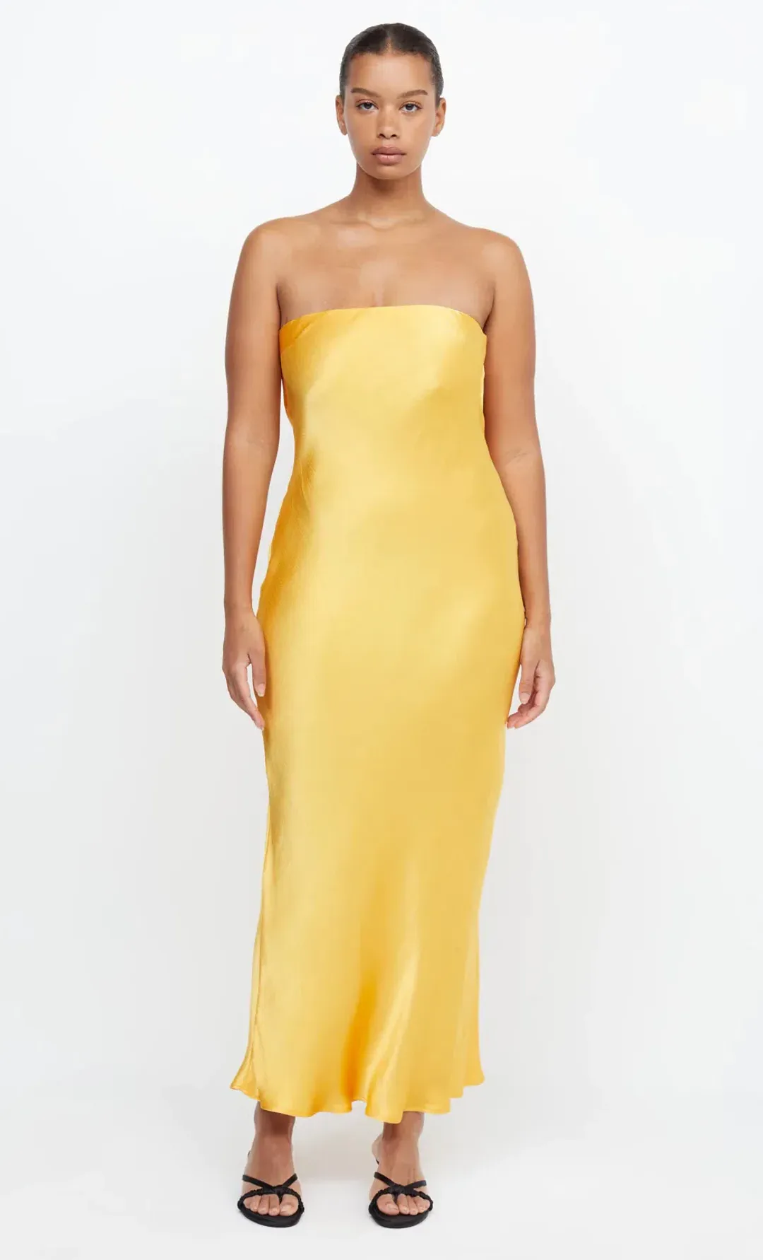 Bec & Bridge Moon Dance Strapless Dress Mango Size AU 10 for rent on The Volte - main image
