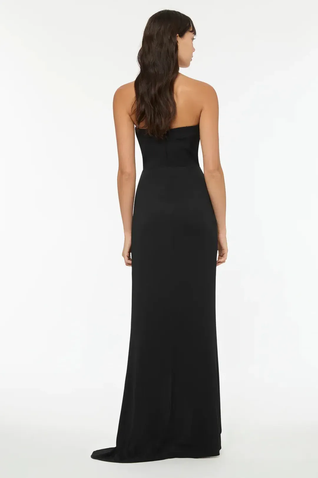 Manning Cartell Asymmetrical Games Strapless Gown Black Size AU 6 for rent on The Volte - main image