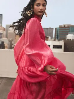 Sheike Kirra Maxi Dress Pink Size 14 for rent on The Volte - image 3