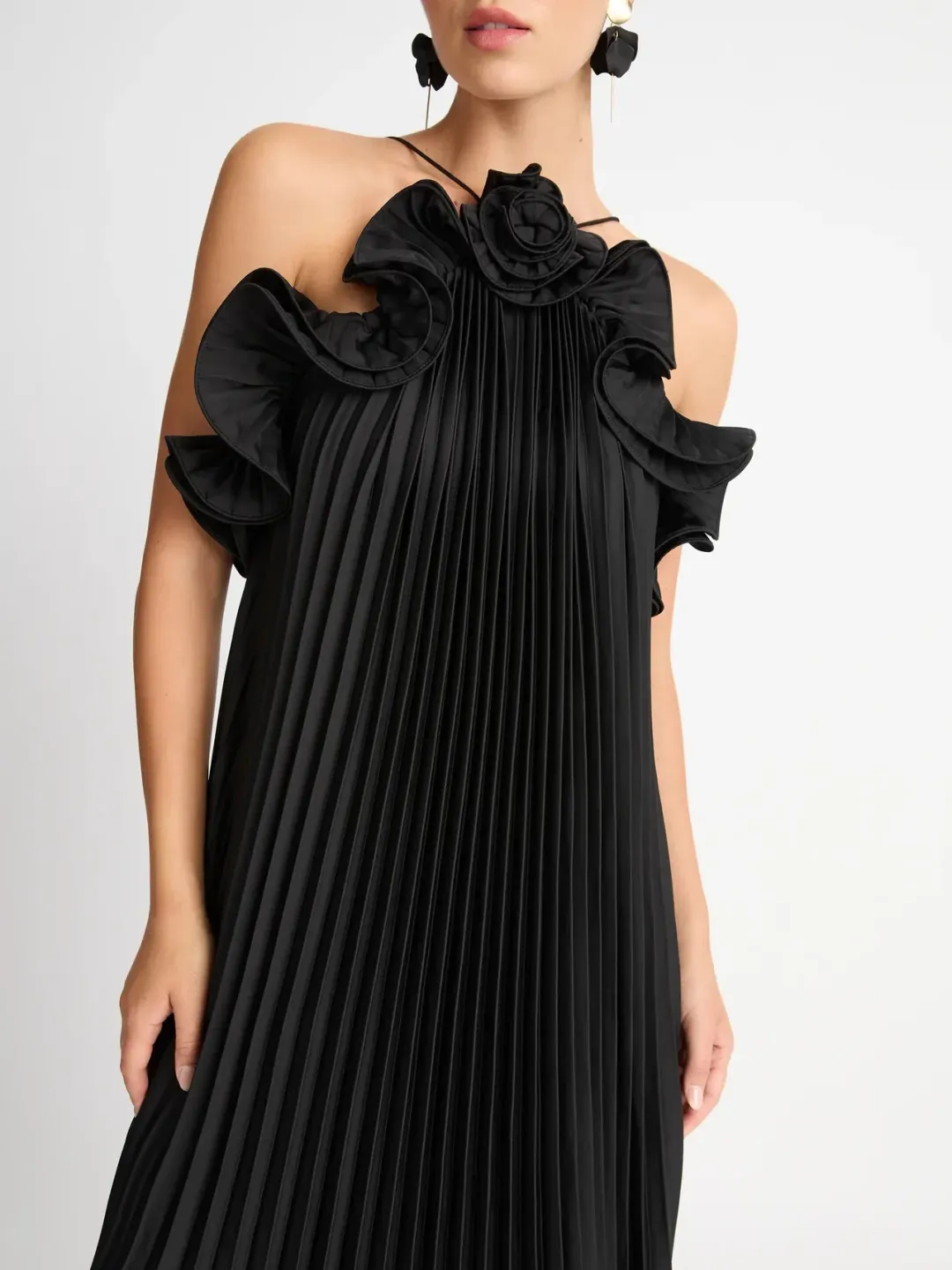 Sheike Eliza Maxi Dress Black Size 8 for rent on The Volte - main image