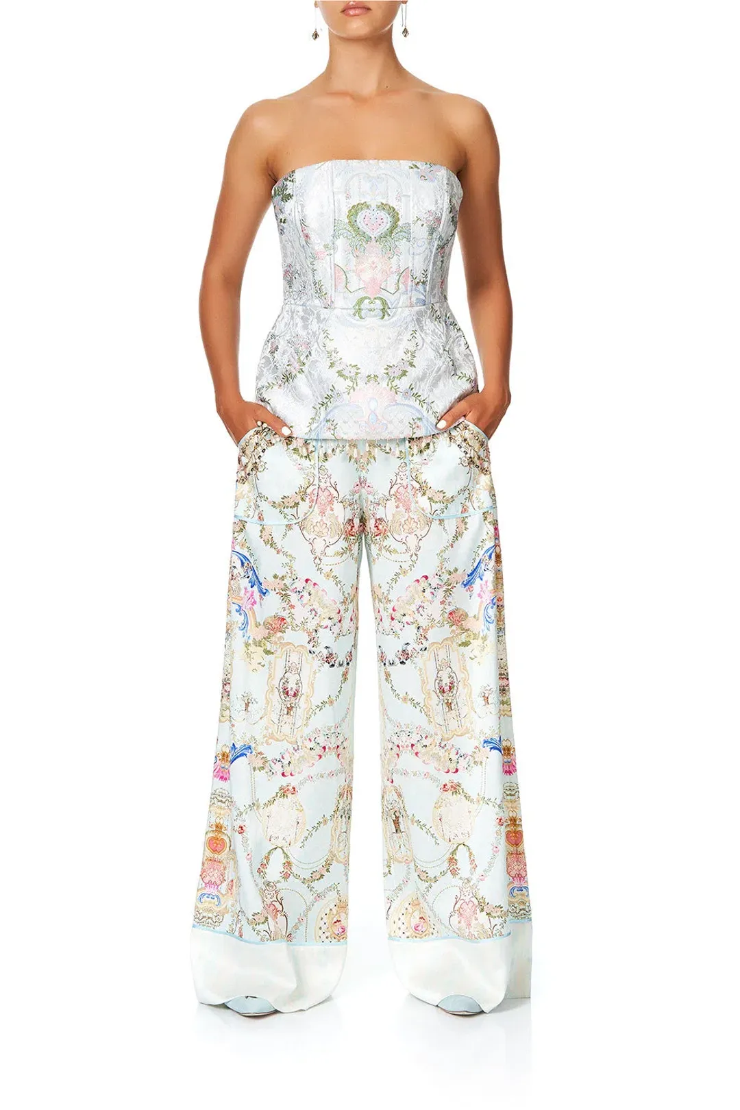Camilla Versailles Panelled Corset Floral Size 14 for rent on The Volte - main image