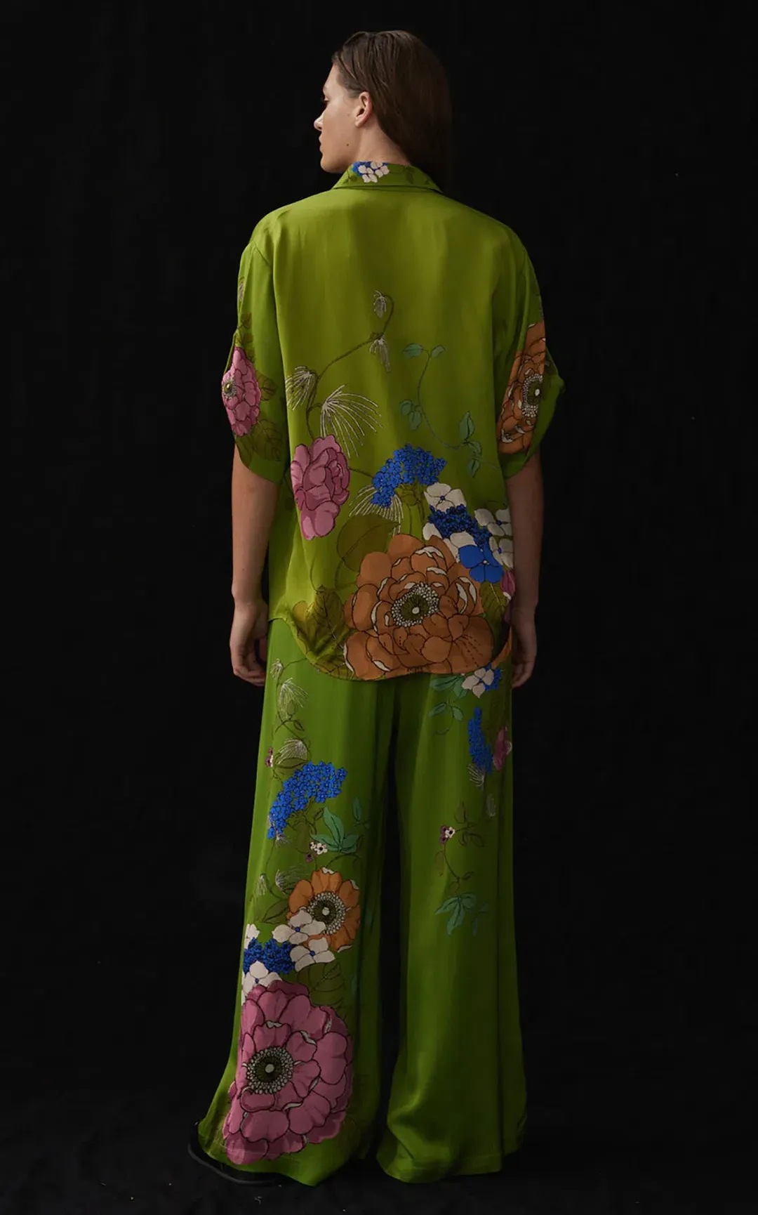 Alemais Olivia Shirt & Pants Set Green Size 14 for rent on The Volte - main image