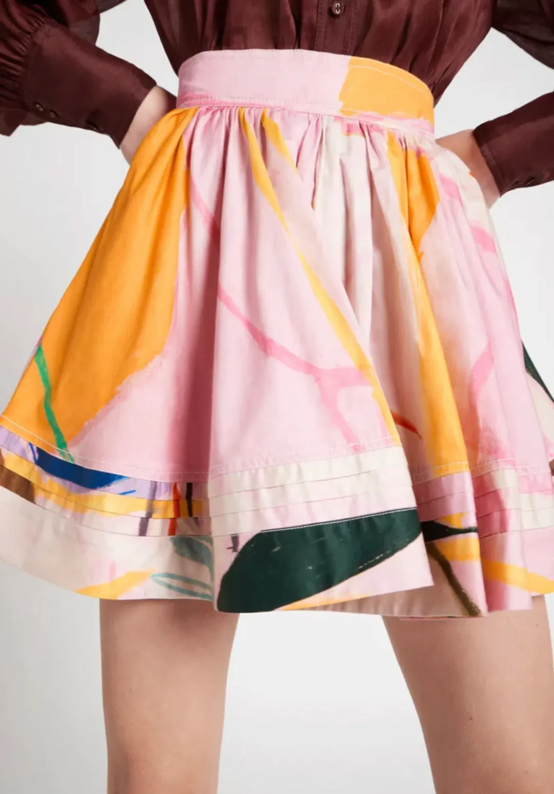 Aje Cassis Mini Skirt Multi Size AU 8 for rent on The Volte - main image