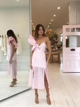 By Nicola ‘Born This Way’ Dress Pink Size AU 6 for rent on The Volte - image 1