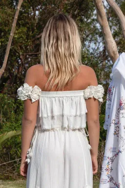 Fillyboo Buttercup Crop Top White Size AU 8 for rent on The Volte - image 3