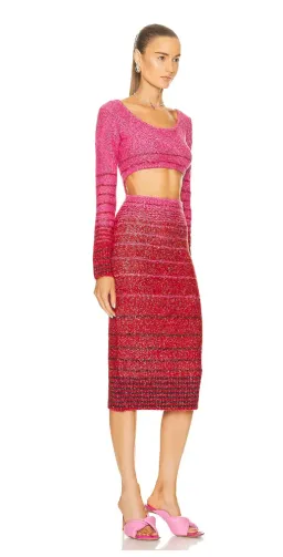 STAUD Eleanor Sweater Dress Lollipop & Cherry Size 8  for rent on The Volte - image 2
