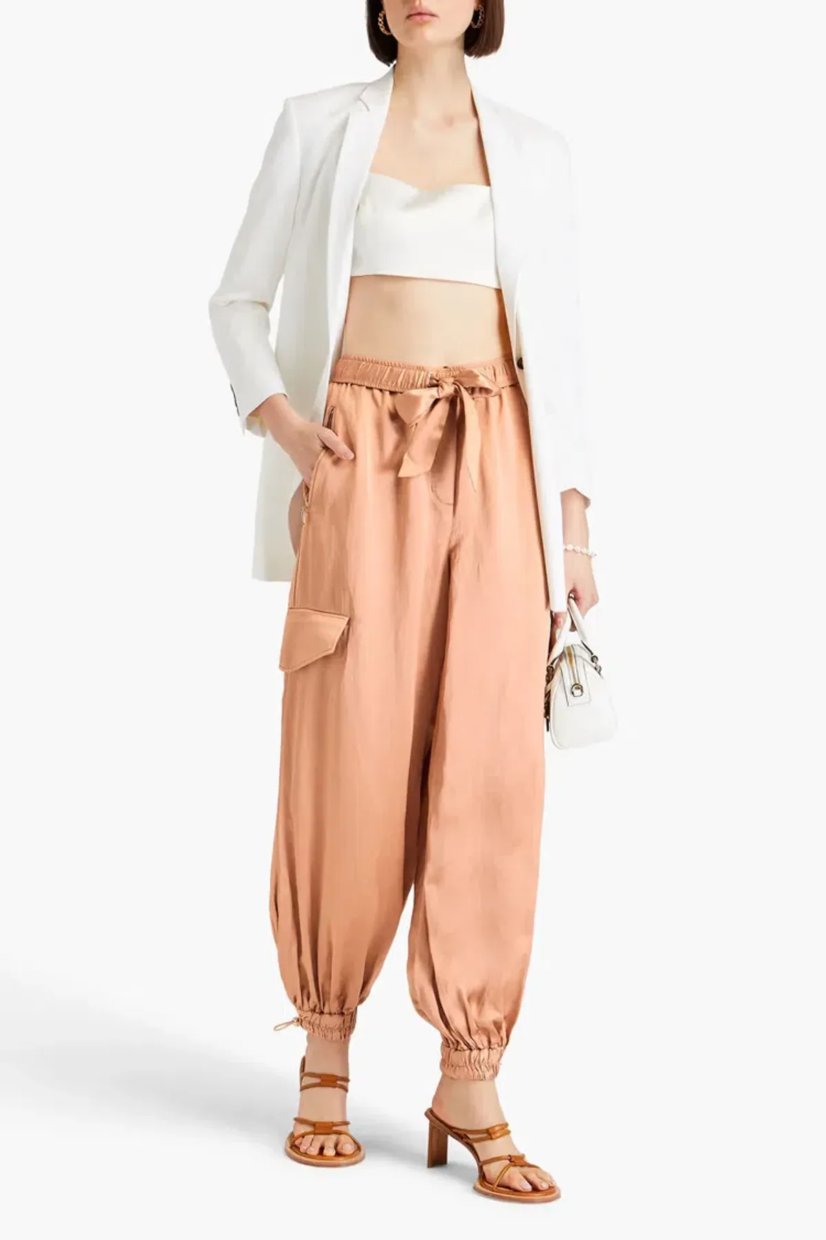 Zimmermann Wonderland Harem Cargo Pant Antique Rose Size 0 / AU 8 for rent on The Volte - main image