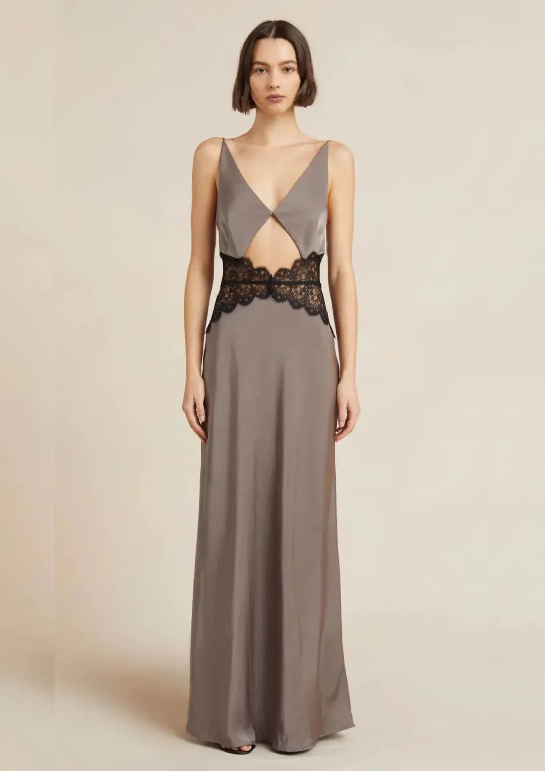 Bec & Bridge Camille Maxi Dress Grey Size XXL / AU 16 for rent on The Volte - main image