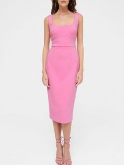 Sheike Mia Midi Dress Pink Size 10 for rent on The Volte - image 1