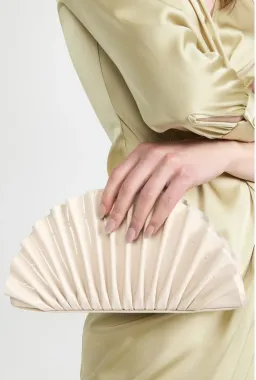 Cult Gaia Nala Mini Clutch Off White for rent on The Volte - image 2