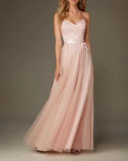 Morilee Ballerina Style Embroidered Ball Dress Blush Size 8 for rent on The Volte - image 1