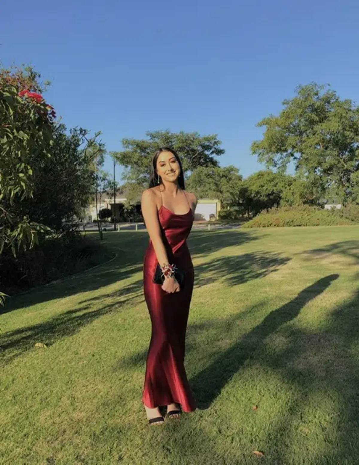 Natalie Rolt Red Topaz Gown Burgundy Size 0 / AU 6 for rent on The Volte - main image