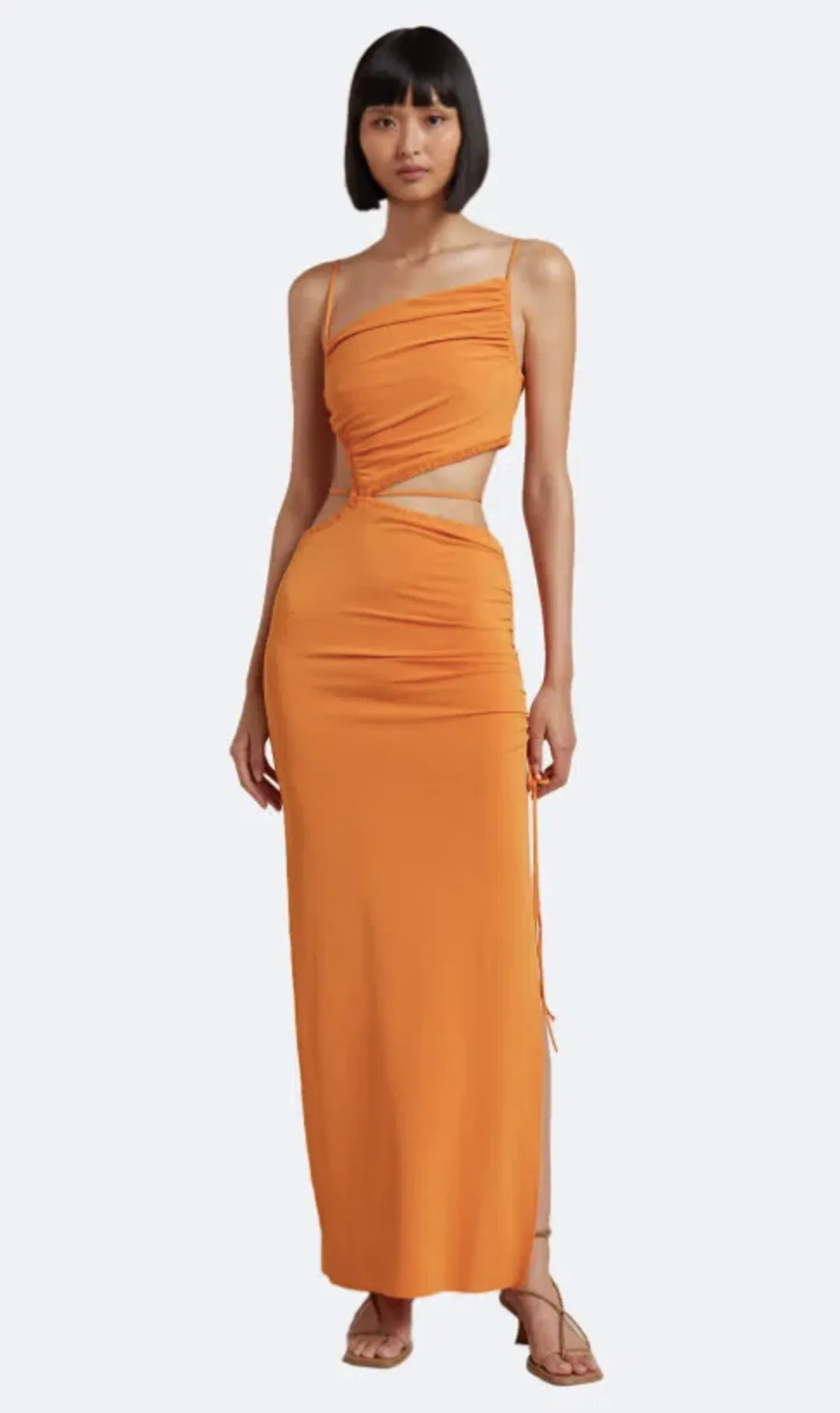 Bec & Bridge Dilkon Maxi Dress Orange Size AU 8 for rent on The Volte - main image
