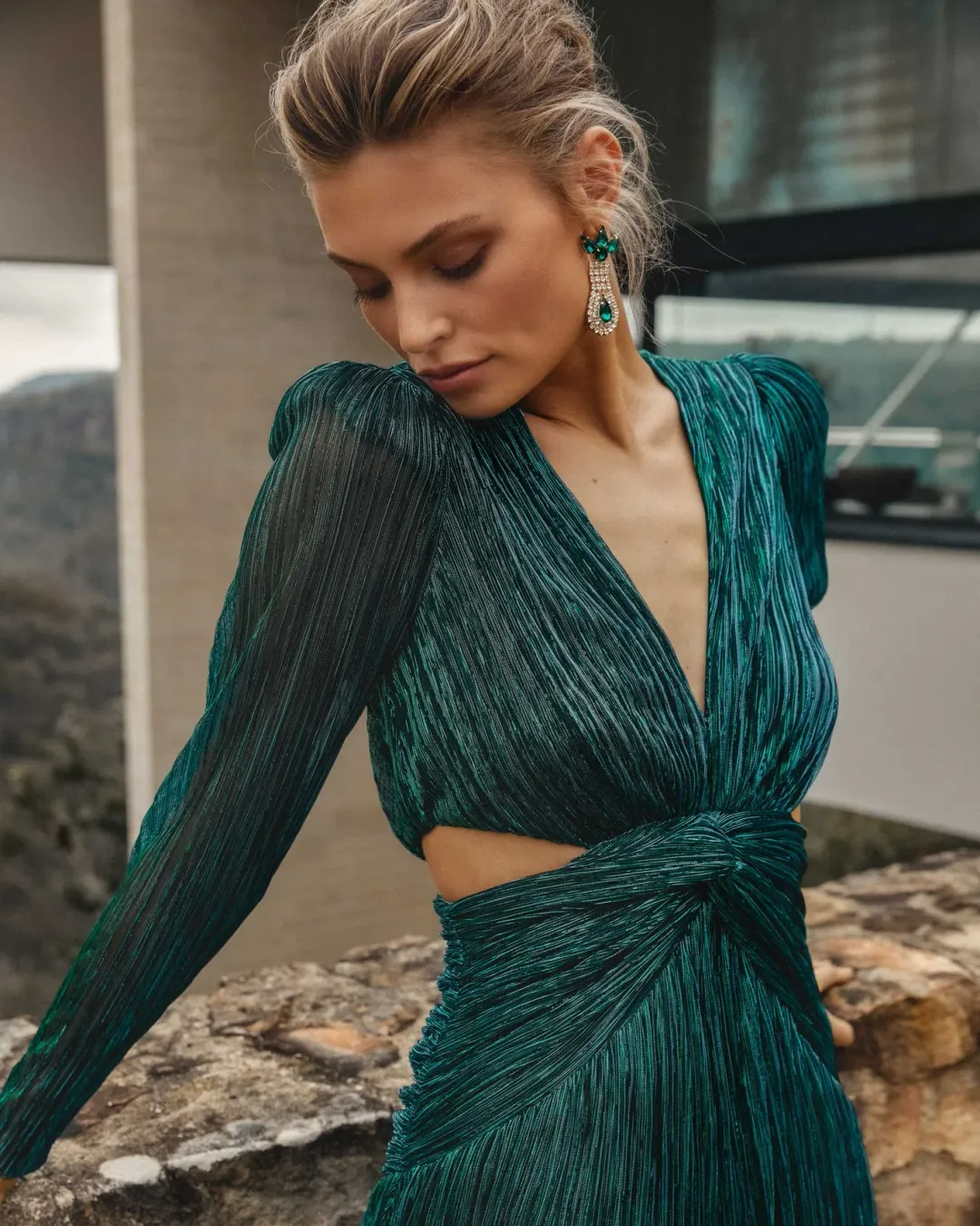 Sheike Millenium Gown Dress Green Size 8 for rent on The Volte - main image