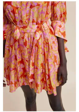 Acler Merrylands Mini Shirtdress Summer Bloom Size 8 for rent on The Volte - image 3