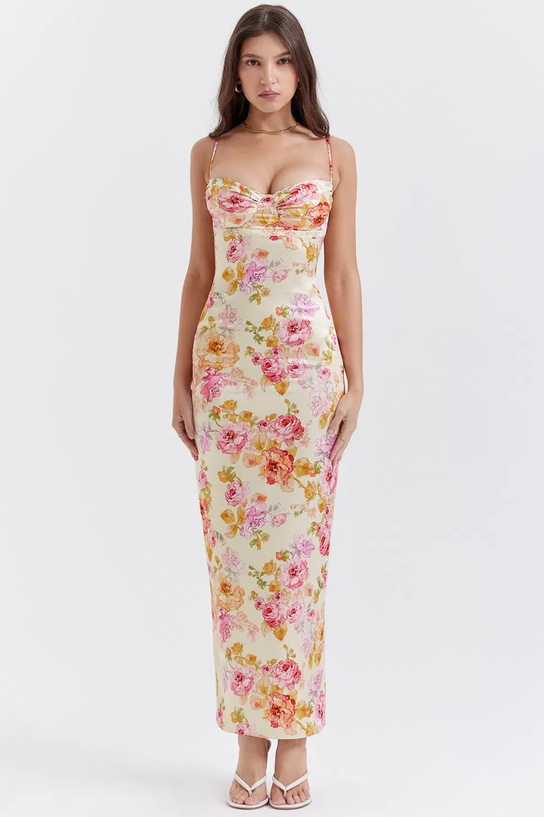 House Of CB Josefina Floral Maxi Dress Size XS / 6 for rent on The Volte - main image