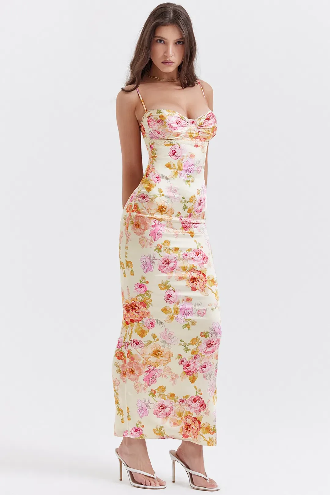 House Of CB Josefina Floral Maxi Dress Size XS / 6 for rent on The Volte - main image