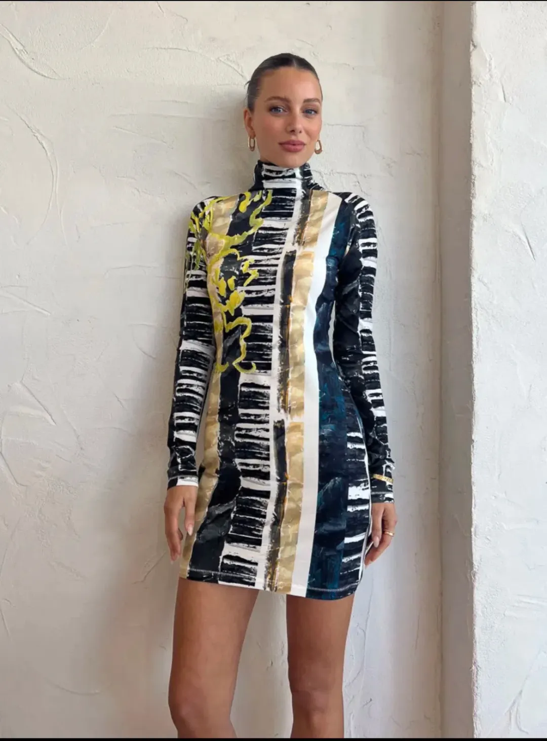 Camilla And Marc Jules Printed Mini Dress in Jules Print Size 10 for rent on The Volte - main image