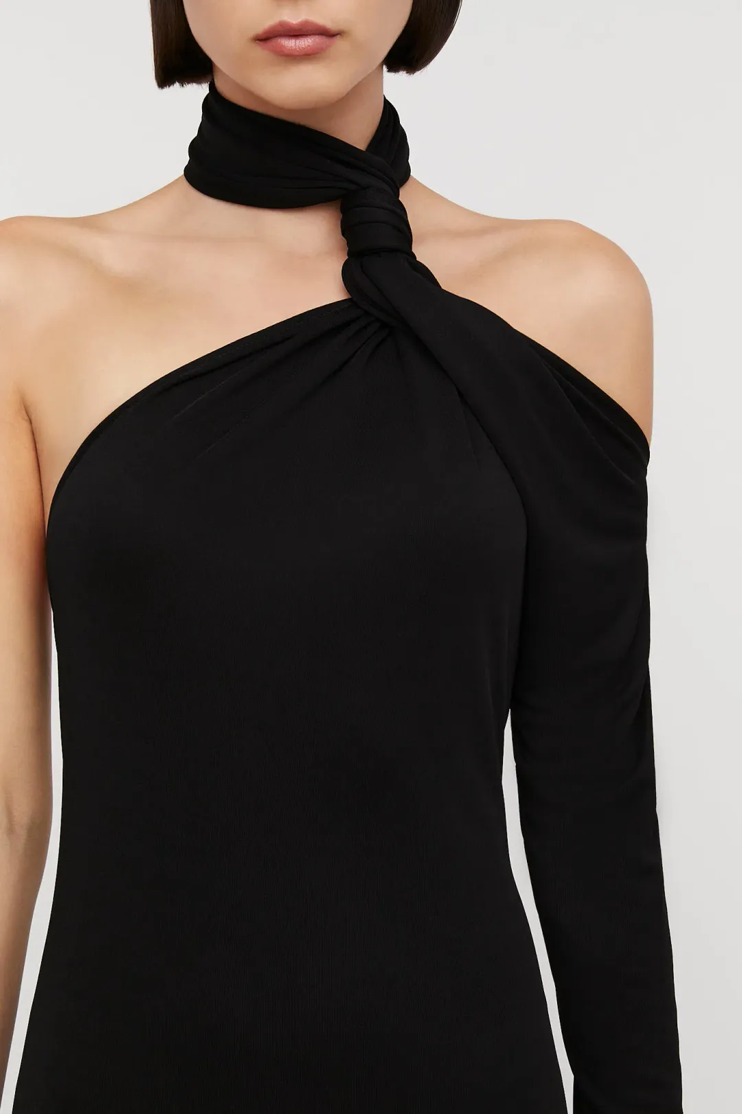 Scanlan Theodore Italian Knit Gown Black Size 8 for rent on The Volte - main image