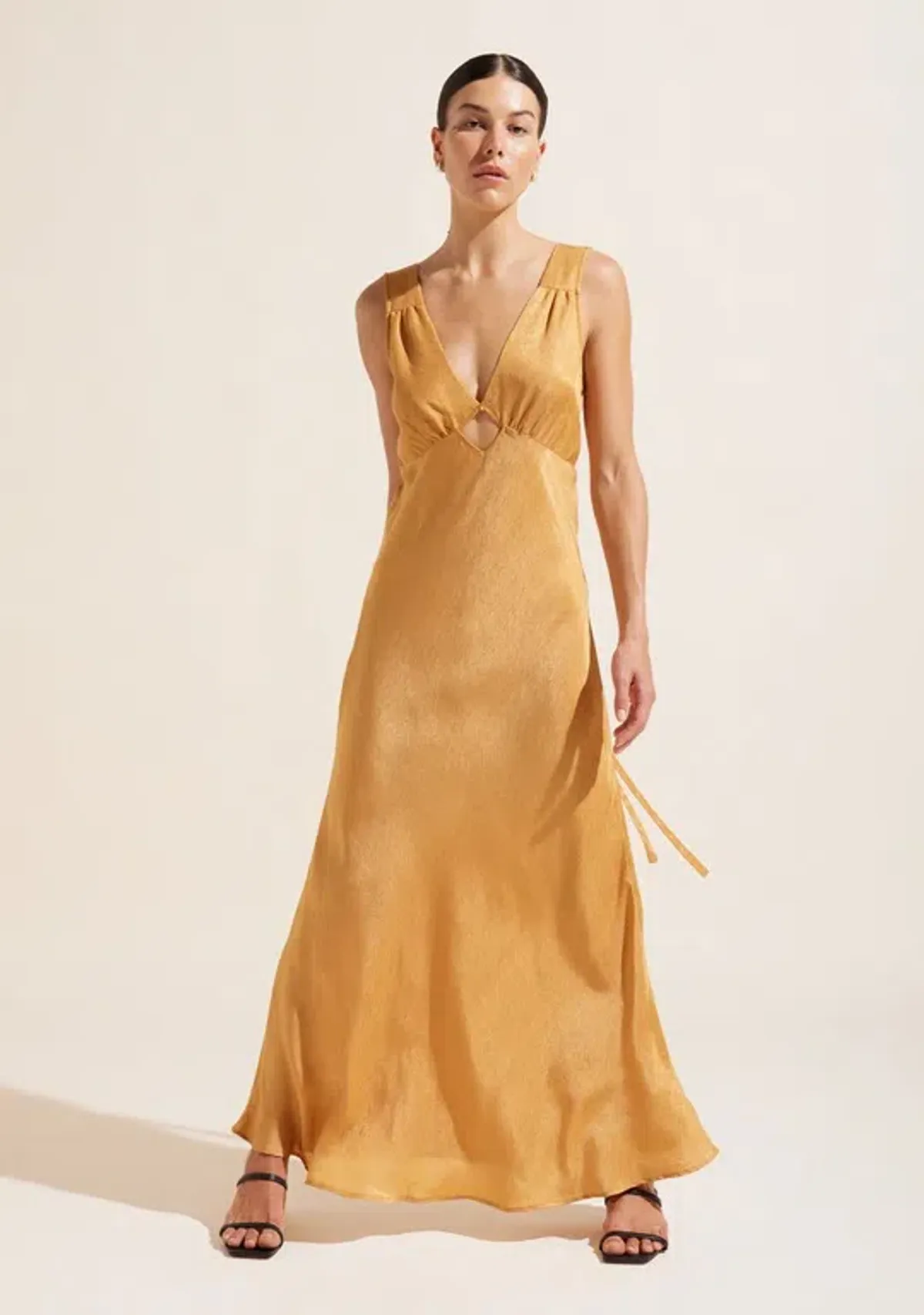 Auguste The Label The Roy Maxi Dress Orange Size 10  for rent on The Volte - main image