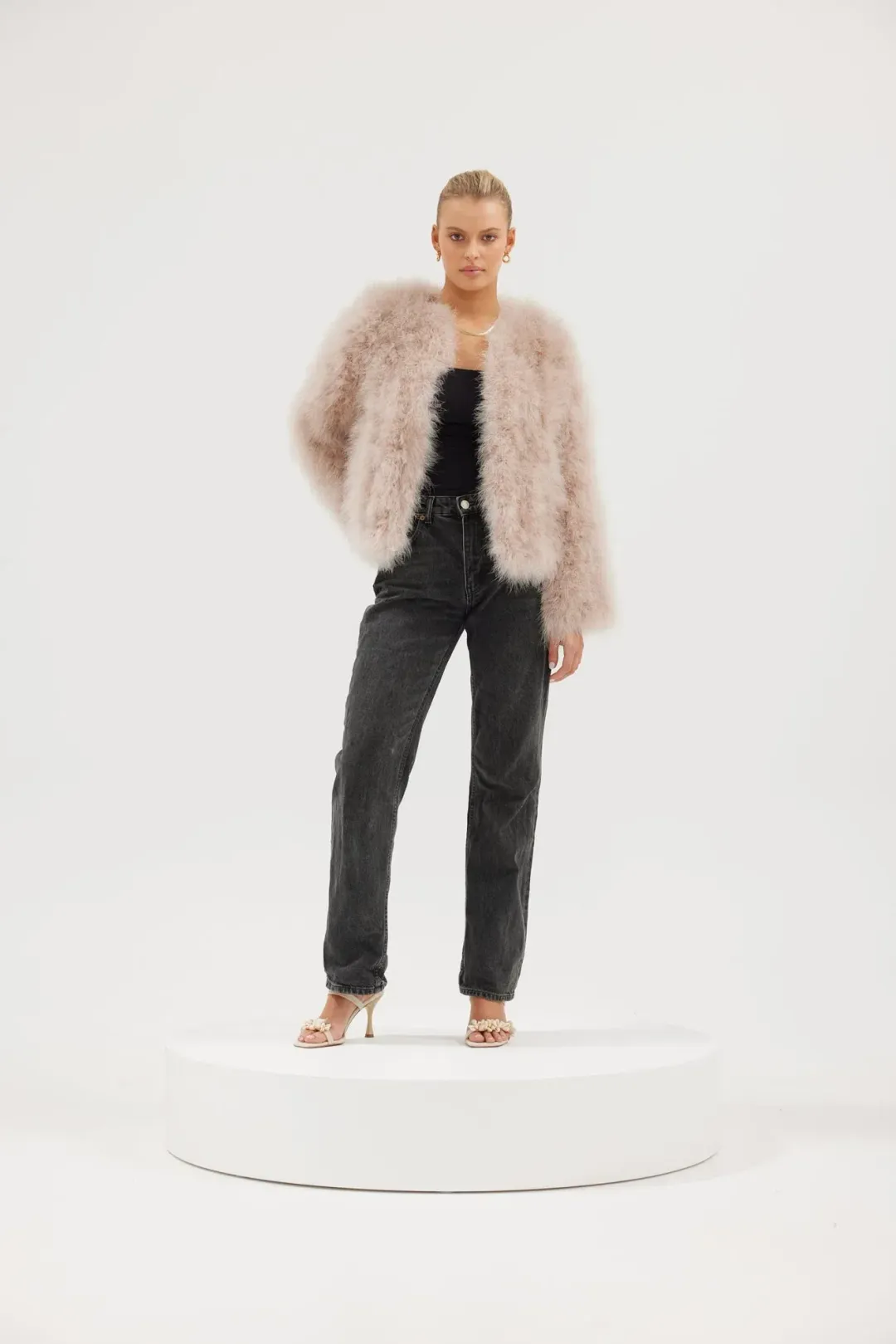 Bubish Luxe Scarlett Jacket Blush Size 8 for rent on The Volte - main image
