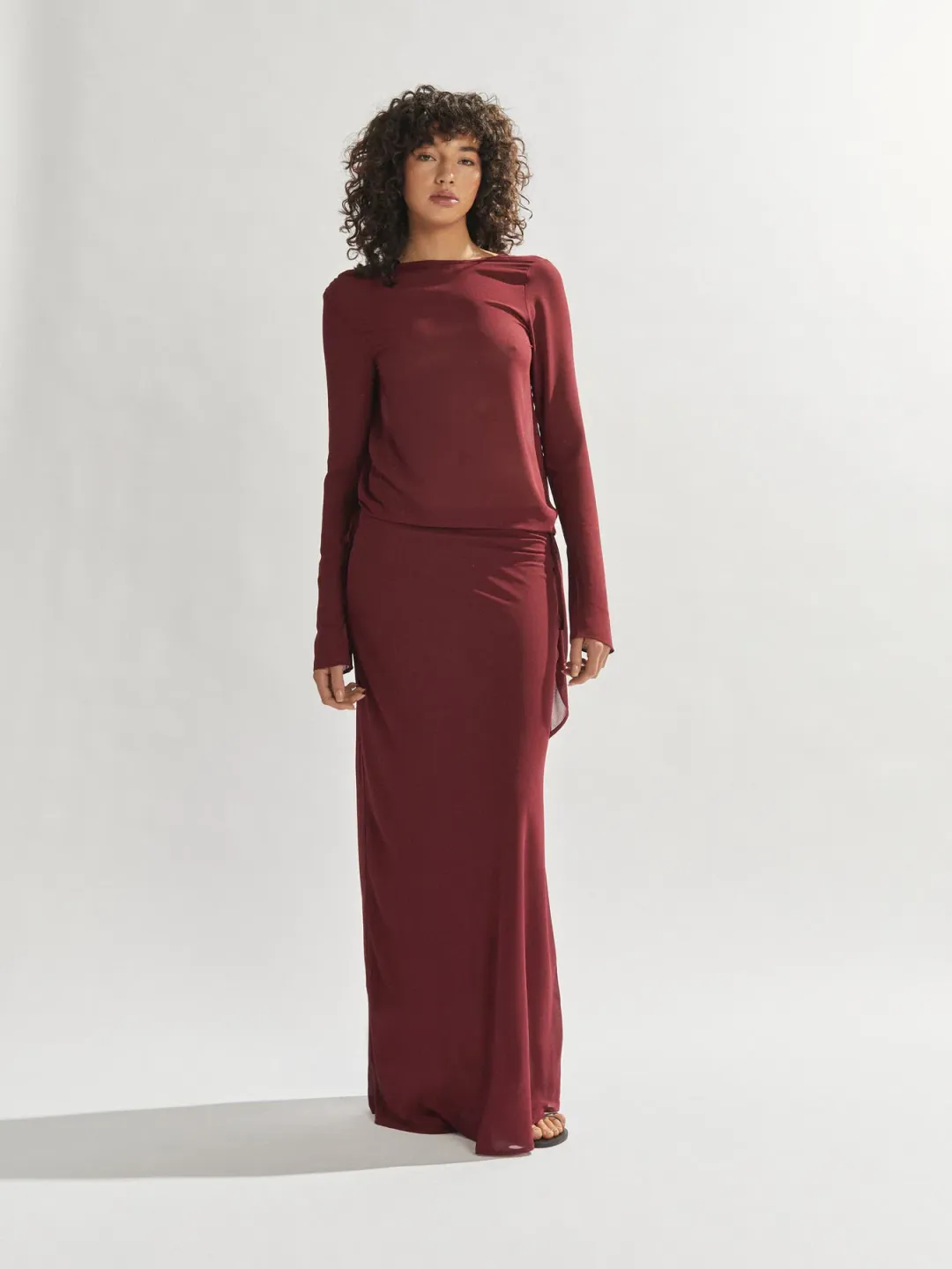 One Mile Maxine Set Burgundy Size 10 for rent on The Volte - main image