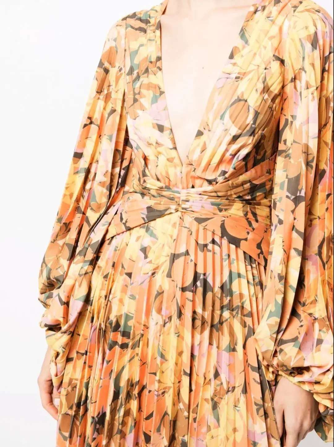 Acler Palms Dress  Floral Print Size 14 for rent on The Volte - main image