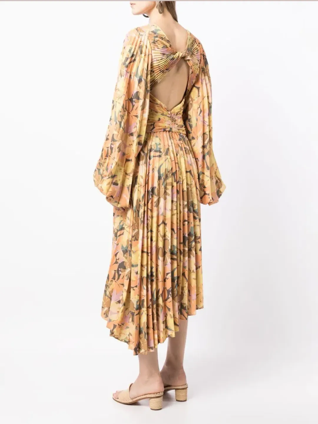 Acler Palms Dress  Floral Print Size 14 for rent on The Volte - main image