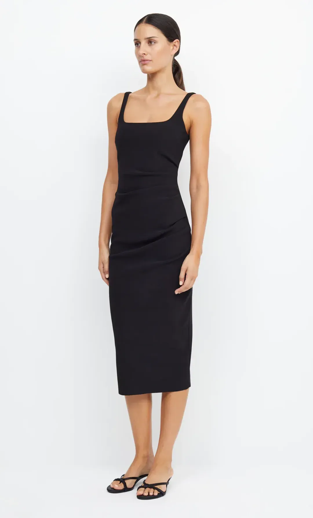 Bec & Bridge Be Mine Square Neck Dress Black Size AU 10 for rent on The Volte - main image