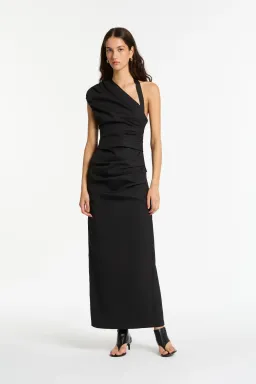 Sir the Label Giacomo Gathered Dress in Black Size 0 / AU 6 for rent on The Volte - image 1