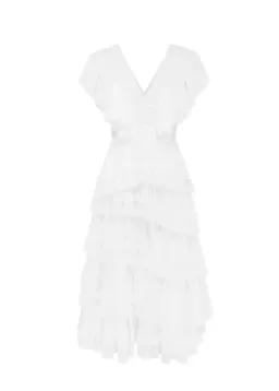 ROOH Collective Daphne Midi Dress White Size 12  for rent on The Volte - image 3