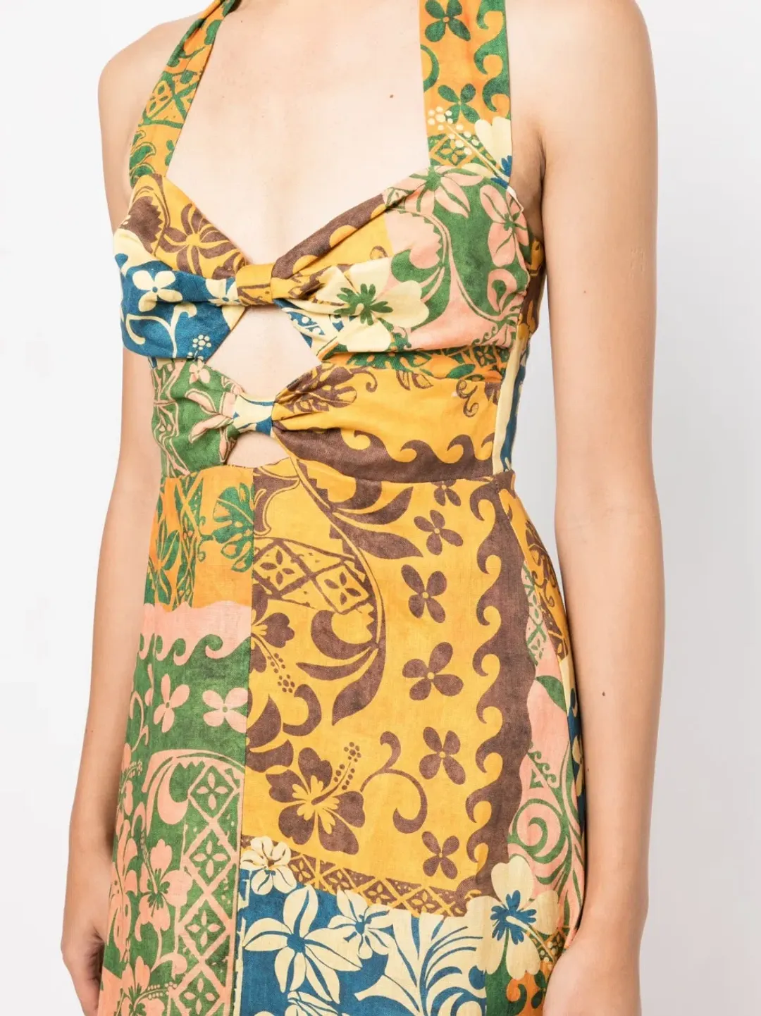 Alemais Archie Halter Dress Multi Size AU 6 for rent on The Volte - main image