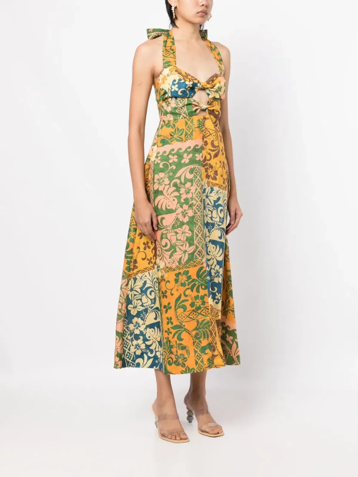 Alemais Archie Halter Dress Multi Size AU 6 for rent on The Volte - main image