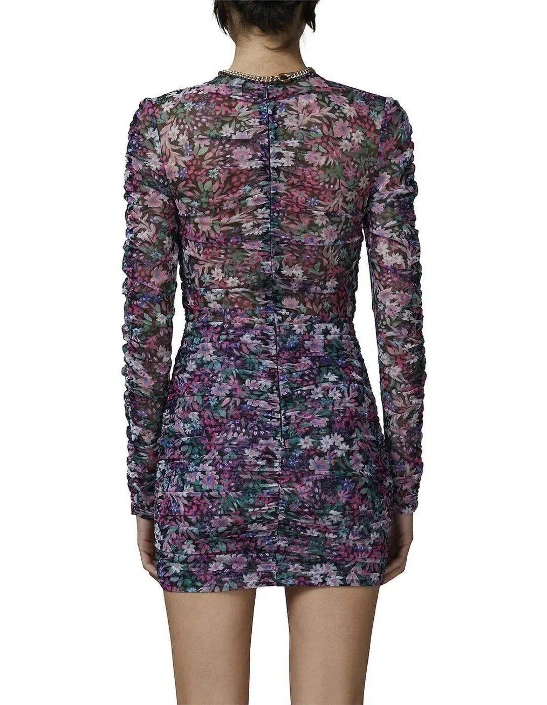 Bec & Bridge Print Anais Mesh Mini Dress Purple Size AU 8 for rent on The Volte - main image