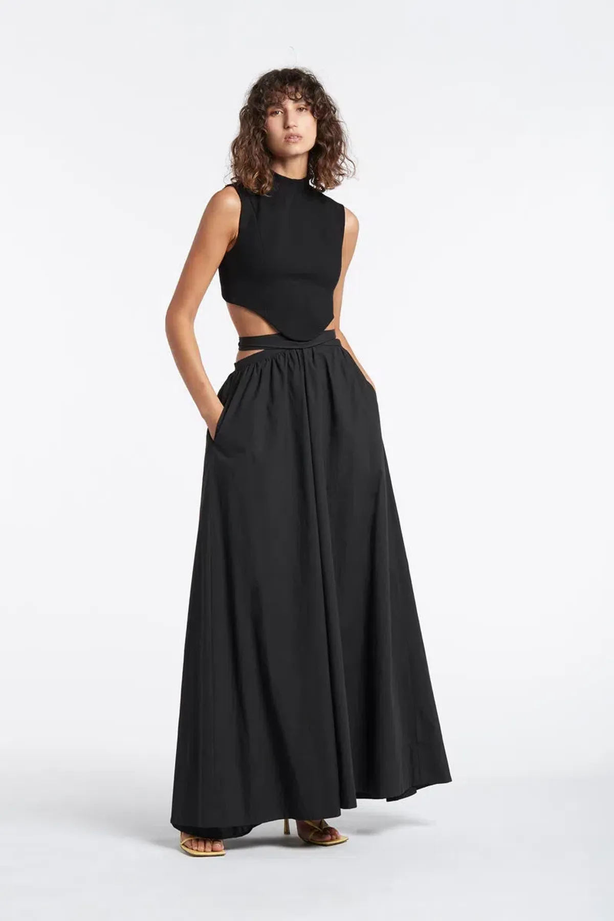 Sir The Label Signe Deconstructed Gown Black Size 10  for rent on The Volte - main image