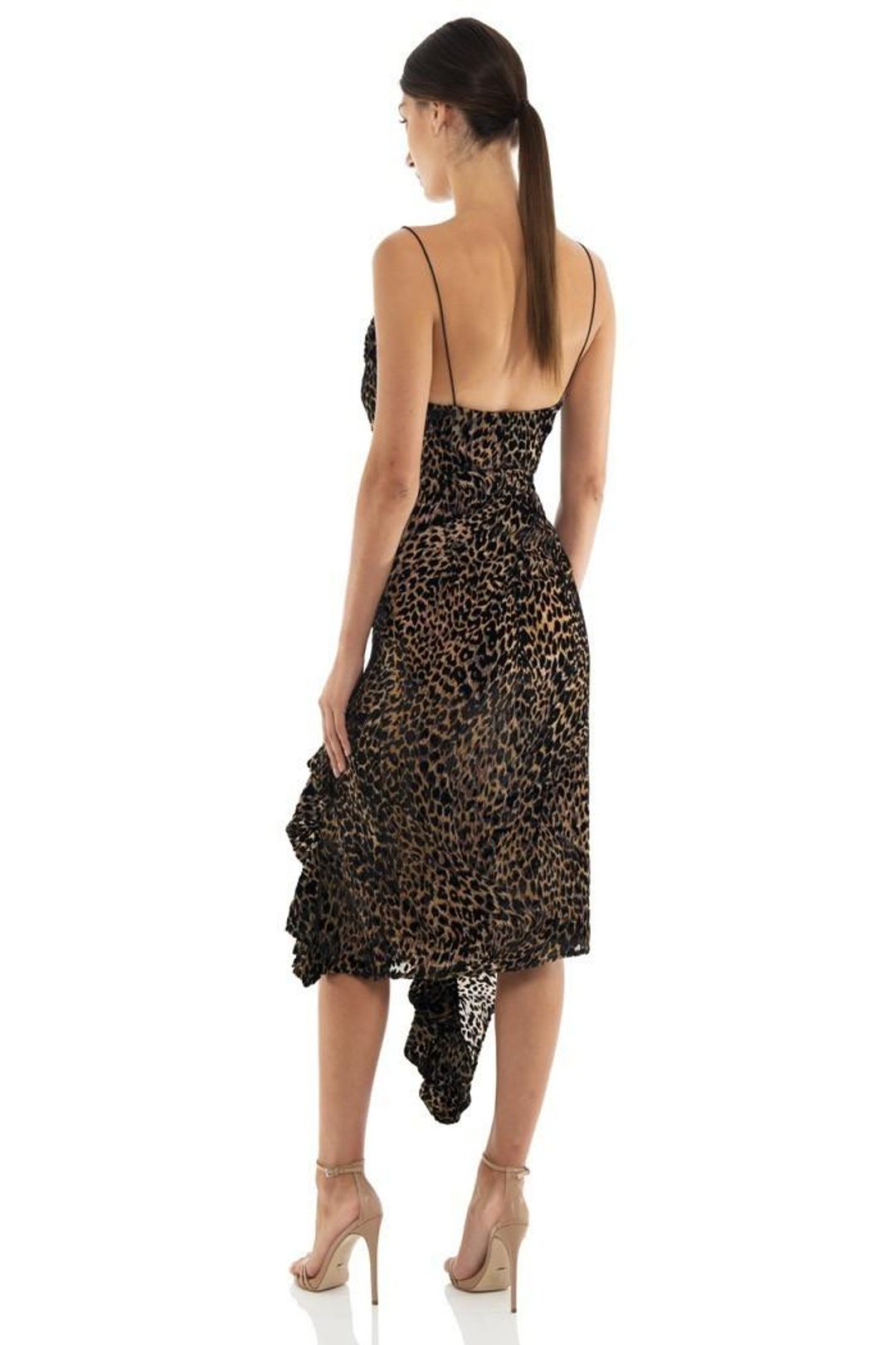 MISHA Emilia Dress Animal Print Size 8/S for rent on The Volte - main image