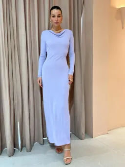 Bec & Bridge Amara Long Sleeve Maxi Dress Lilac Size 8 for rent on The Volte - image 1