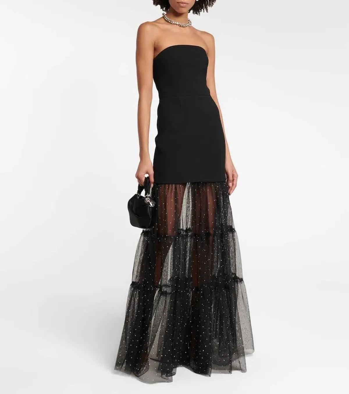 Rebecca Vallance Alyssa Strapless Gown Black Size 12 for rent on The Volte - main image