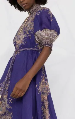 Zimmermann Anneke Swing Dress Indigo Size 3 / Au 14 for rent on The Volte - image 1