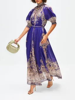 Zimmermann Anneke Swing Dress Indigo Size 3 / Au 14 for rent on The Volte - image 2