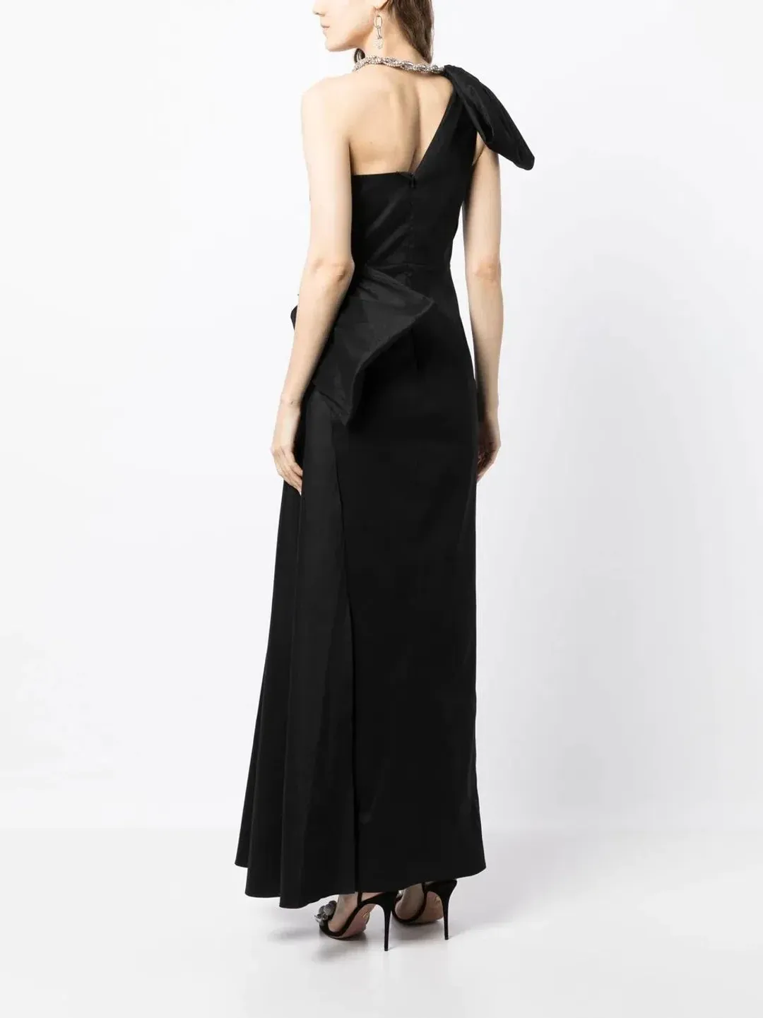 Rachel Gilbert Fauve Gown Black Size 12 for rent on The Volte - main image