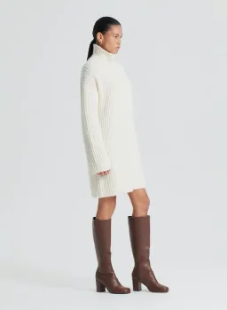 Scanlan Theodore Alpaca Sweater Dress Cream Size S/AU 8 for rent on The Volte - image 2