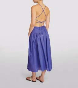 Zimmermann Tropicana Asymmetric Dress Cobalt Blue Size 1/Au 10 for rent on The Volte - image 2