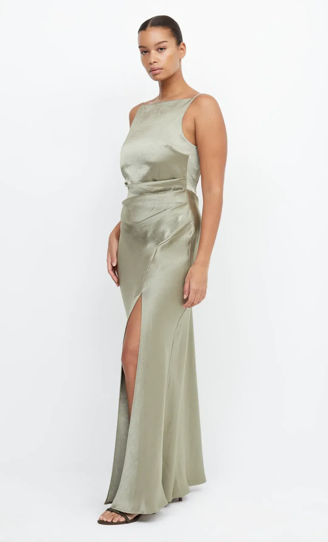 Bec & Bridge The Dreamer Maxi Dress Sage Size 10 for rent on The Volte - main image