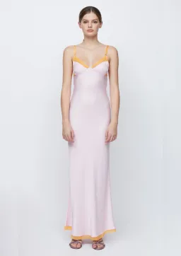 Bec & Bridge Joelle Maxi Dress Quartz/Tangerine Size 8  for rent on The Volte - image 1