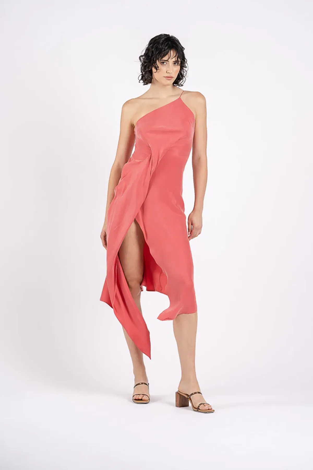 One Fell Swoop Huntress Dress In Strawberry Size 10 for rent on The Volte - main image