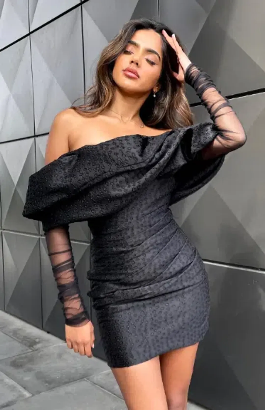 Eliya The Label Oscar Dress Black Size 8 for rent on The Volte - main image