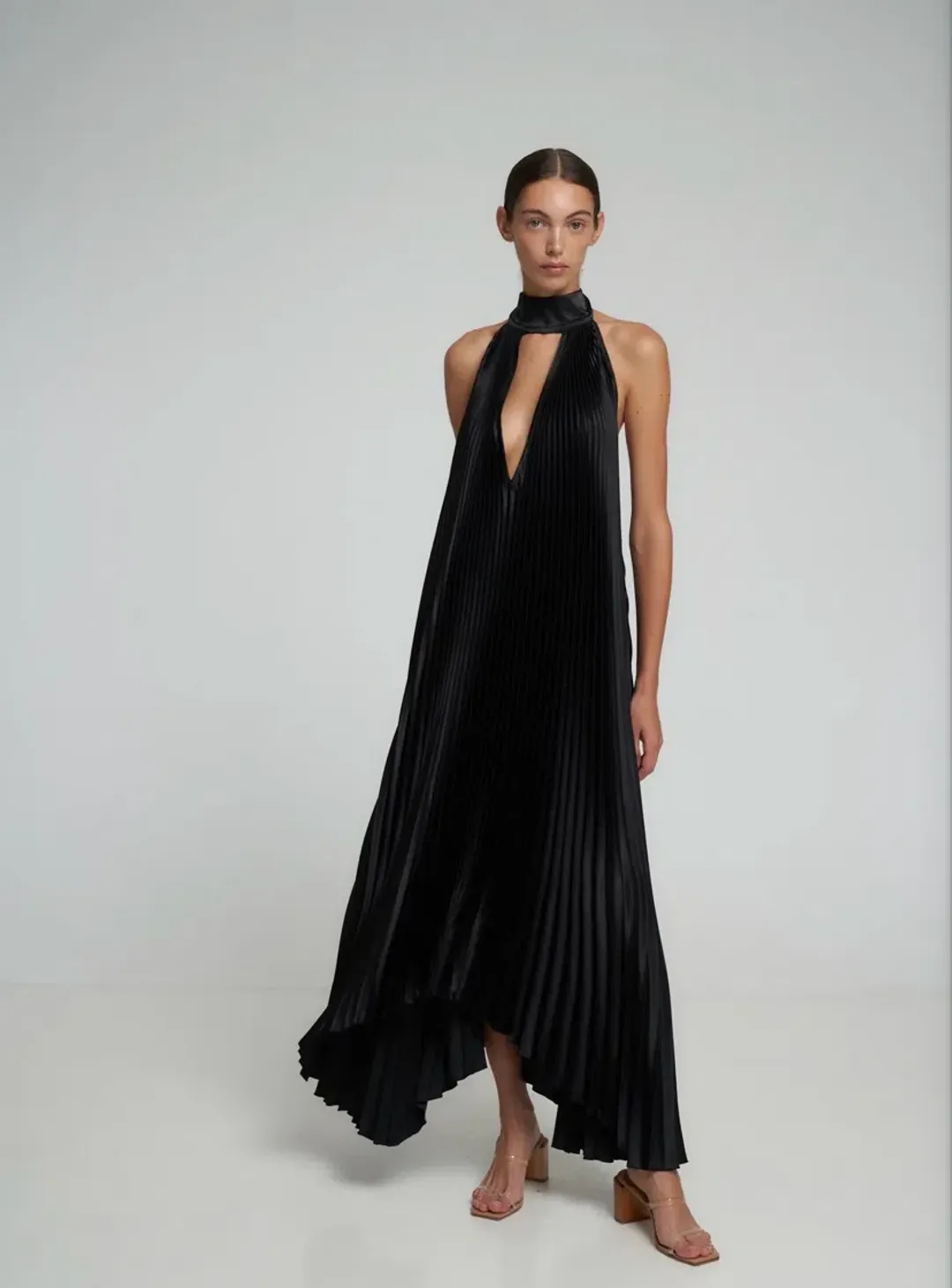L'Idee Opera Gown Black Size AU 8 for rent on The Volte - main image
