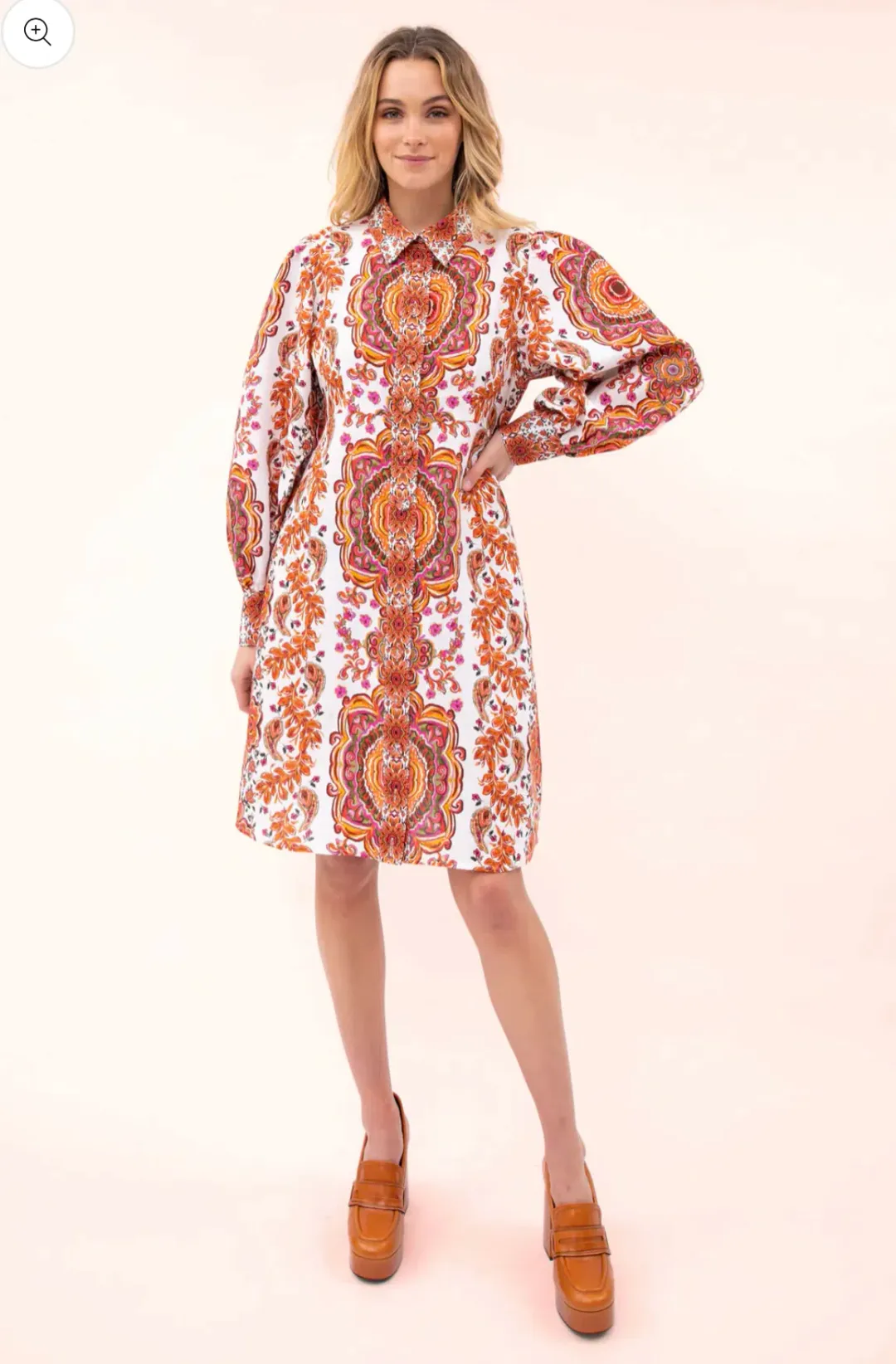 Kachel Dominique Mini Dress Print Size 10  for rent on The Volte - main image
